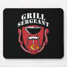 Gril sergent barbecue été 4 juillet tapis de souris