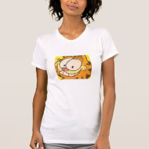 Grimace de Garfield, la chemise des femmes T-shirt
