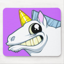 Grimacerie de la licorne Mousepad Tapis De Souris