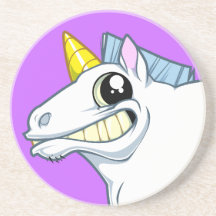 Grimacerie du caboteur de licorne dessous de verre