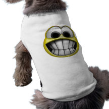 Grimacerie du visage souriant heureux manteaux pour toutous