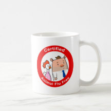 Grippe animale certifiée librement tasse