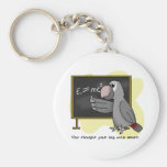 Gris africain futé Keychain de Timneh Porte-clé