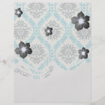 gris bleu et damassé élégante crème tract