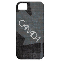Gris de cool sur la caisse canadienne noire de feu coque Case-Mate iPhone 5