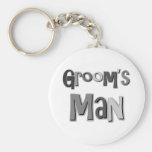 Gris de Groomsman Porte-clés