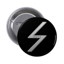 Gris de Sowilo Rune Badge Avec Épingle