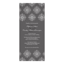 Gris + faire-part de mariage blanc d'hiver de floc