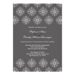 Gris + faire-part de mariage blanc d'hiver de floc
