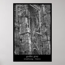 gris gothique posters