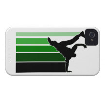 Grn de gradient de BBOY/caisse blanche de l'iPhone Coque Case-Mate iPhone 4