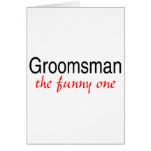 Groomsman le drôle cartes de vœux