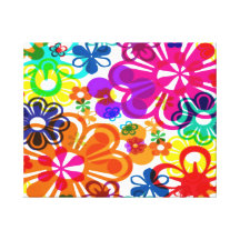 Groovey flower power toiles tendues