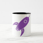 Gros pourpre de bateau de rétrofusée tasse