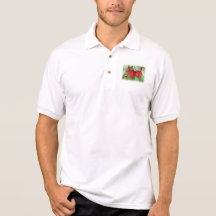 Groseilles rouges sur le plante. Feuilles de vert T-shirts
