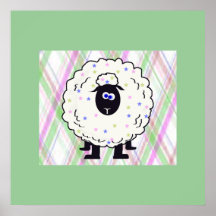 Grosse affiche de moutons