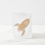 Grosse orange de bateau de rétrofusée mugs à café