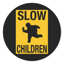 Grosse parodie de plaque de rue d'enfant d'enfants autocollants