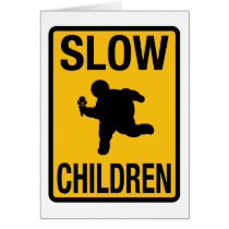 Grosse parodie de plaque de rue d'enfant d'enfants cartes
