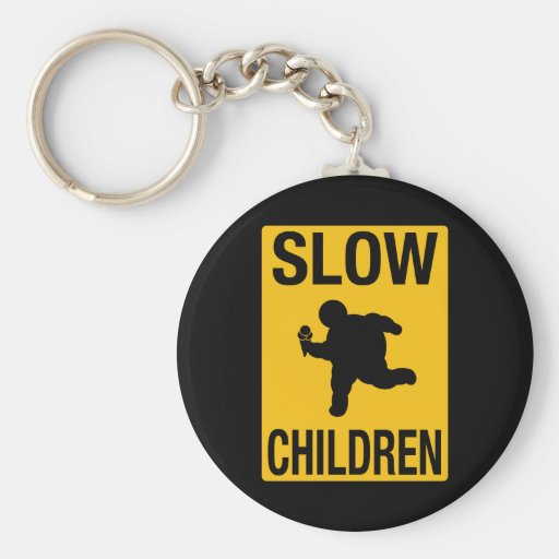 Grosse parodie de plaque de rue d'enfant d'enfants porte-clefs