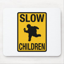 Grosse parodie de plaque de rue d'enfant d'enfants tapis de souris