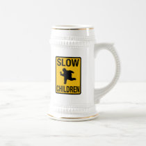 Grosse parodie de plaque de rue d'enfant d'enfants tasses