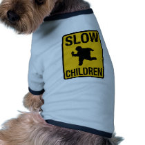 Grosse parodie de plaque de rue d'enfant d'enfants vêtements pour animaux domestiques