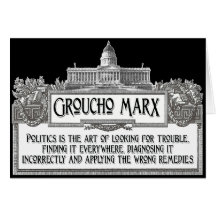 Groucho Marx sur la politique Carte De Vœux
