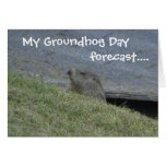 Groundhog a prévu - la carte de jour de Groundhog