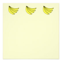 Groupe de bananes jaunes faire-parts