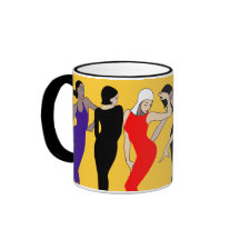 Groupe de danse tasse à café