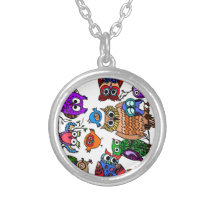 Groupe de hiboux colliers