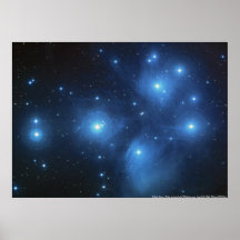 Groupe d'étoile de Pleiades Posters