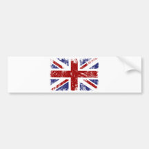 Grunge britannique de punk de drapeau autocollants pour voiture