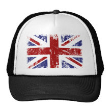 Grunge britannique de punk de drapeau casquette de camionneur