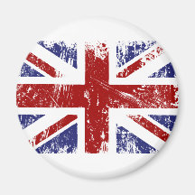 Grunge britannique de punk de drapeau aimant pour réfrigérateur