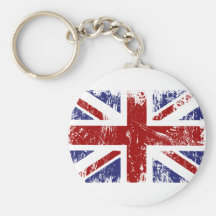 Grunge britannique de punk de drapeau porte-clefs