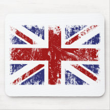 Grunge britannique de punk de drapeau tapis de souris