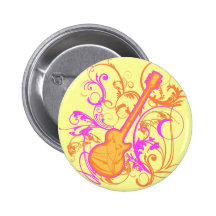 Grunge de guitare de la roche de la fille de KRW Pin's