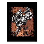 Grunge de motocross carte postale