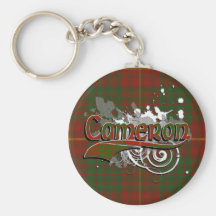 Grunge de tartan de Cameron Porte-clés