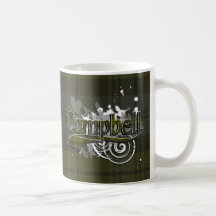 Grunge de tartan de Campbell Mug