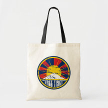 Grunge ronde libre du Thibet Sacs Fourre-tout