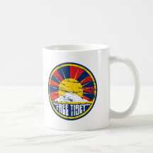 Grunge ronde libre du Thibet Tasse À Café