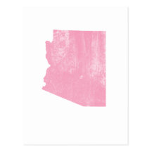 Grunge vintage rose de l'Arizona Carte Postale