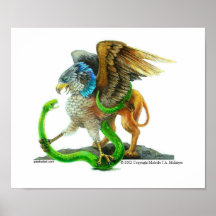 Gryphon et le serpent affiche