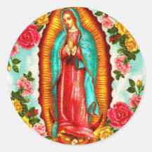 Guadalupe Autocollant Rond