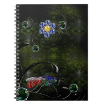 Guêpe de coucou carnets à spirale
