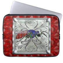 Guêpe de coucou housses ordinateur portable