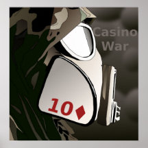 Guerre en ligne de casino affiches